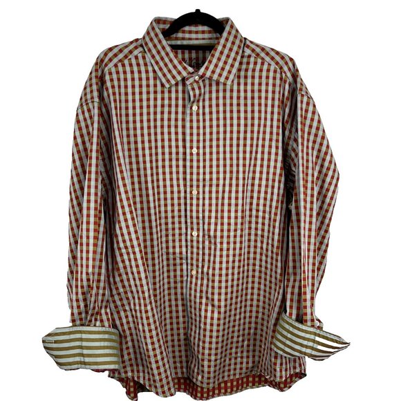 Robert Graham Red, Green & Blue Checkered Shirt Mens Size 3XL - Picture 1 of 11